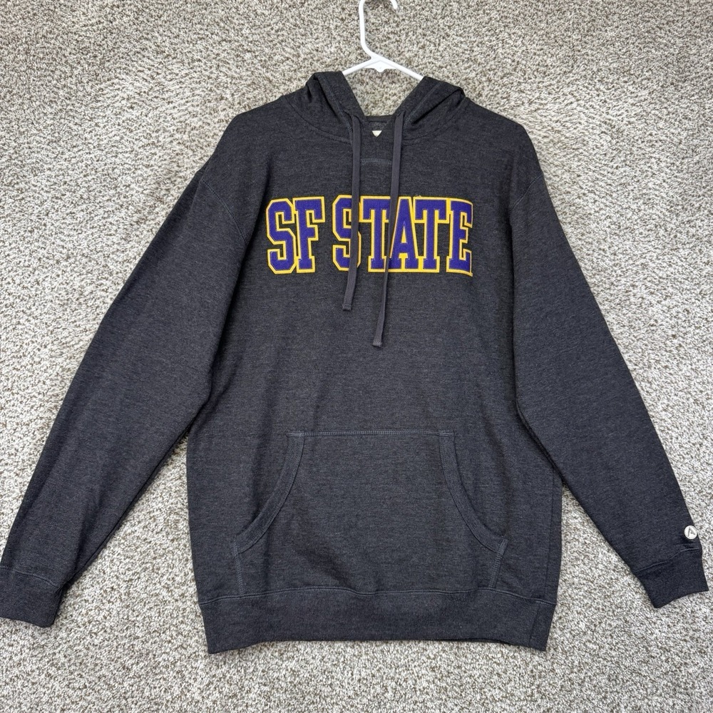 San Francisco State University Hoodie Sweatshirt Men's Medium Grey Alta Garcia